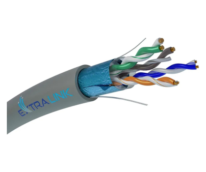 Kabel komputerowy ExtraLink CAT5E FTP (F/UTP) Wewnętrzny Kabel sieciowy 305M